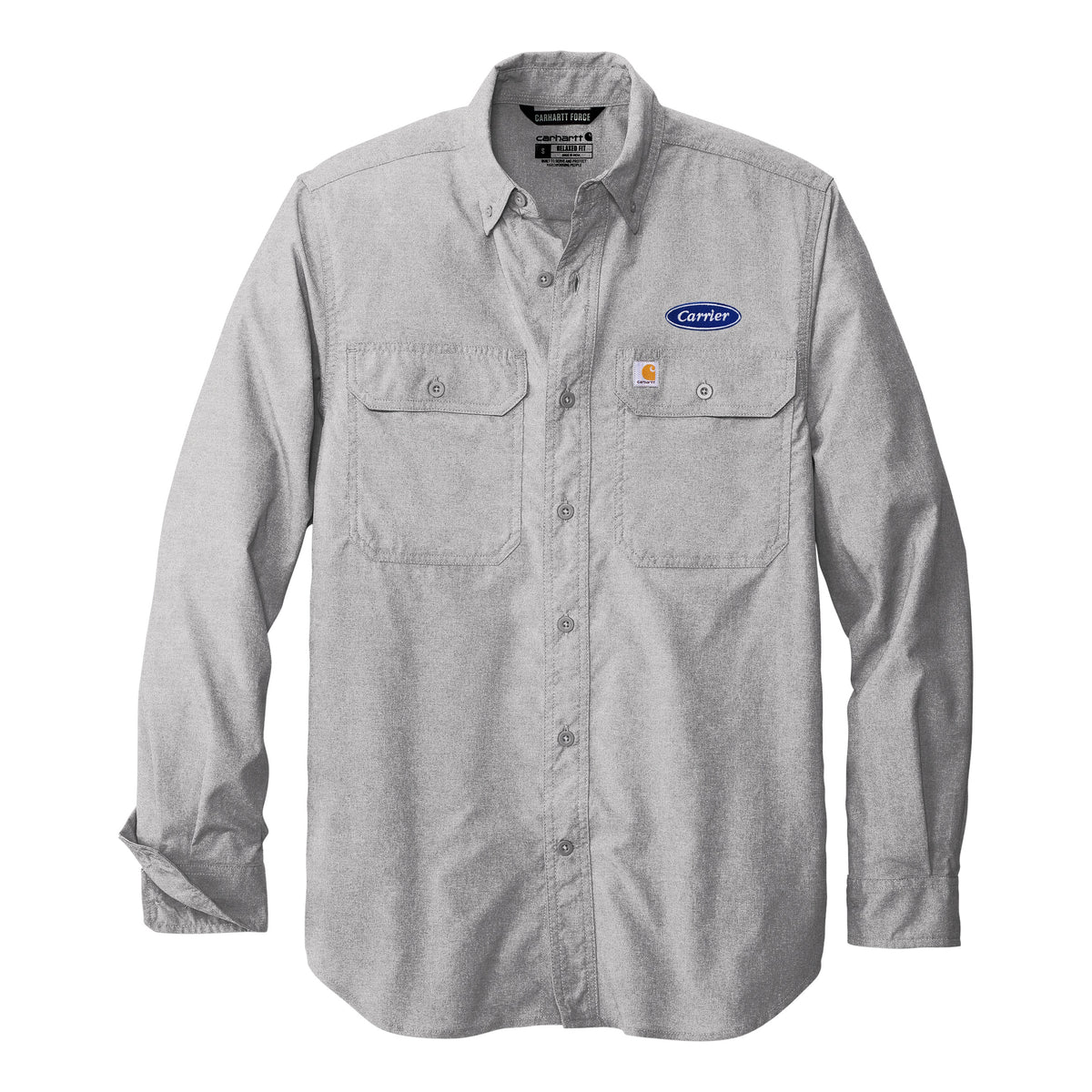 C2305 Carhartt Mens Force Solid Long Sleeve Shirt