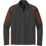 C1408 Mens Stretch 1/2 Zip Colorblock Pullover
