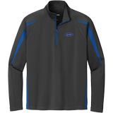 C1408 Mens Stretch 1/2 Zip Colorblock Pullover
