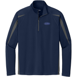 C1408 Mens Stretch 1/2 Zip Colorblock Pullover