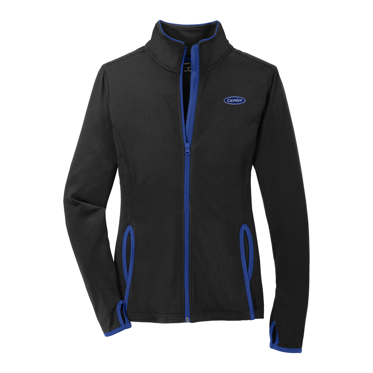 C1666W Sport-Tek Ladies Stretch Contrast Full Zip Jacket