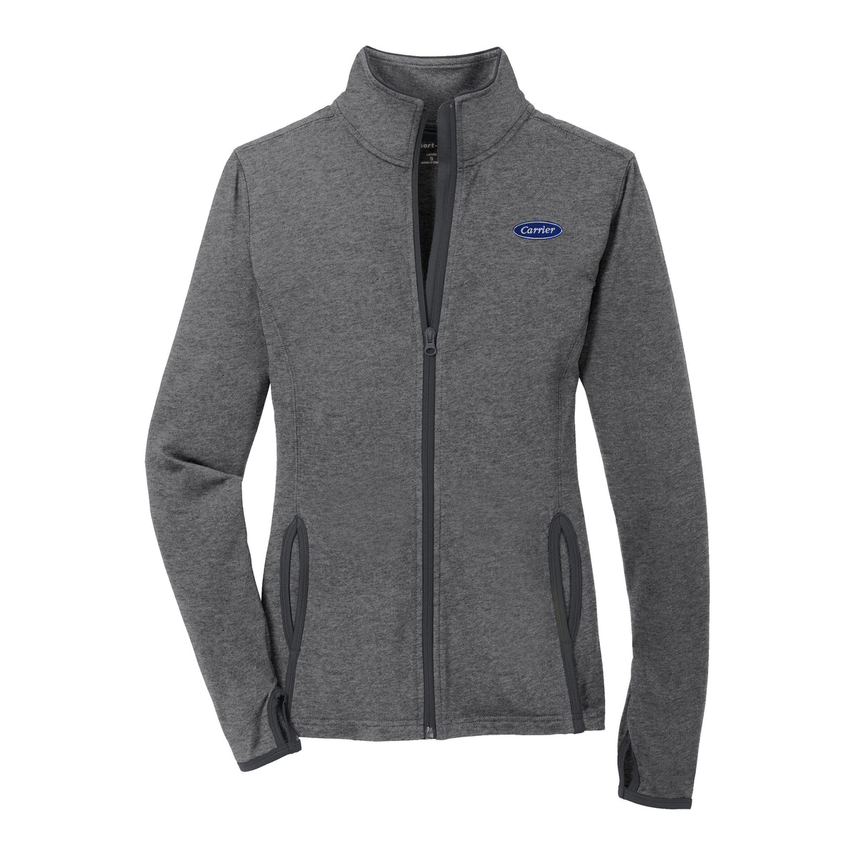 C1666W Sport-Tek Ladies Stretch Contrast Full Zip Jacket