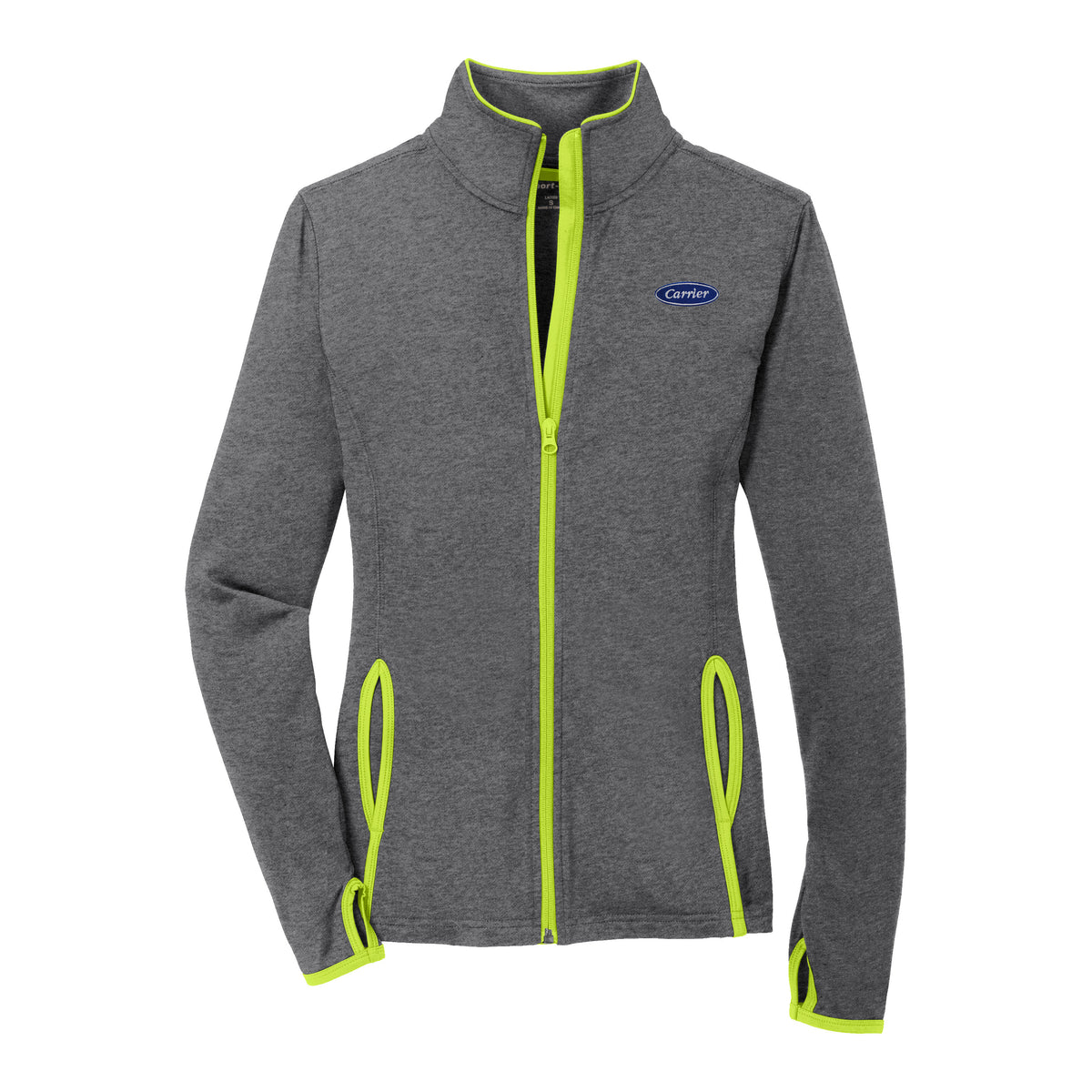 C1666W Sport-Tek Ladies Stretch Contrast Full Zip Jacket