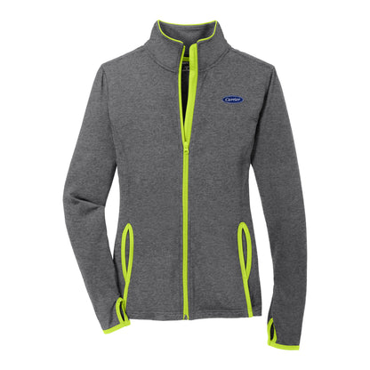 C1666W Sport-Tek Ladies Stretch Contrast Full Zip Jacket