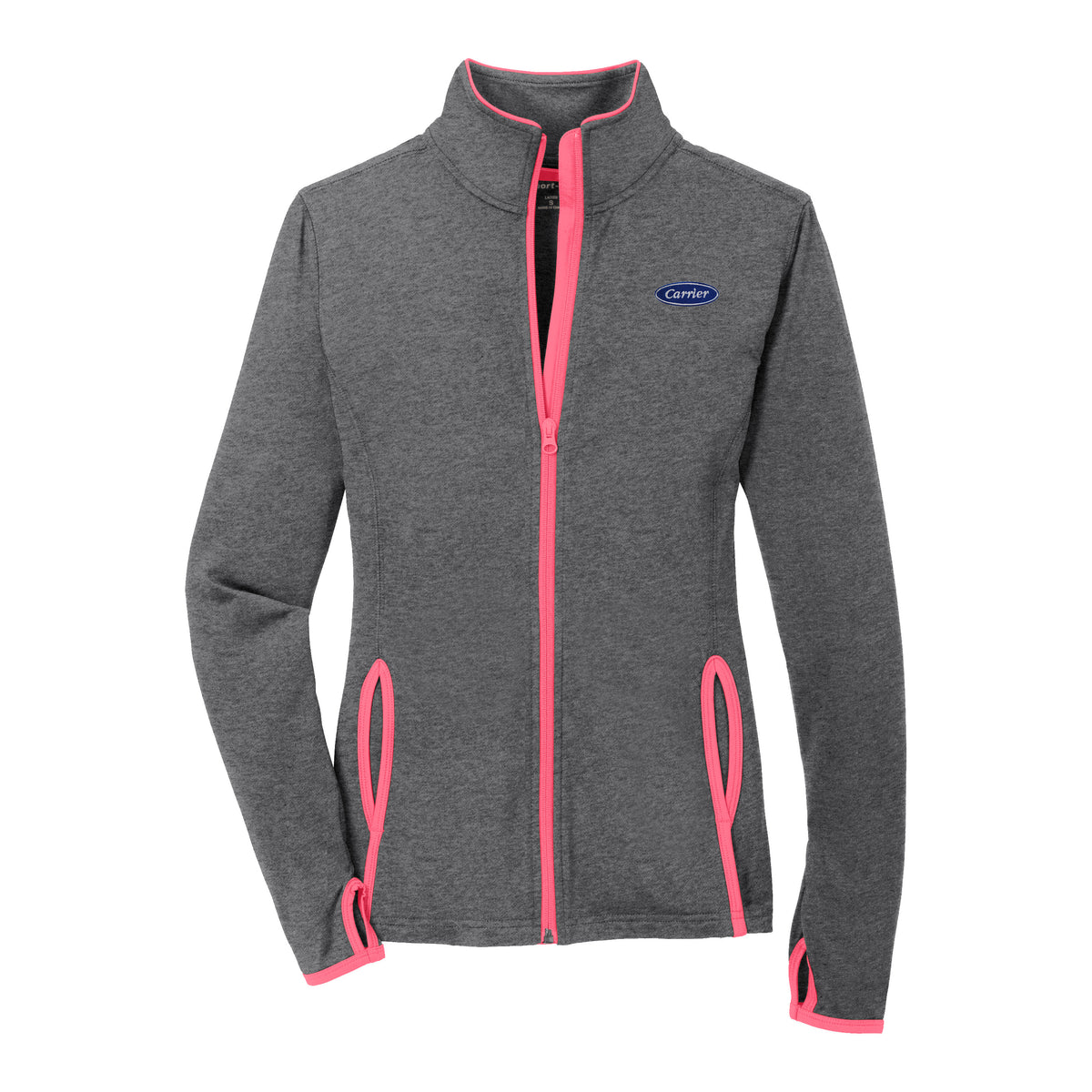 C1666W Sport-Tek Ladies Stretch Contrast Full Zip Jacket