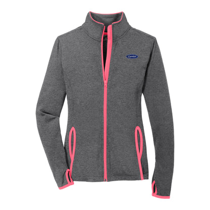C1666W Sport-Tek Ladies Stretch Contrast Full Zip Jacket