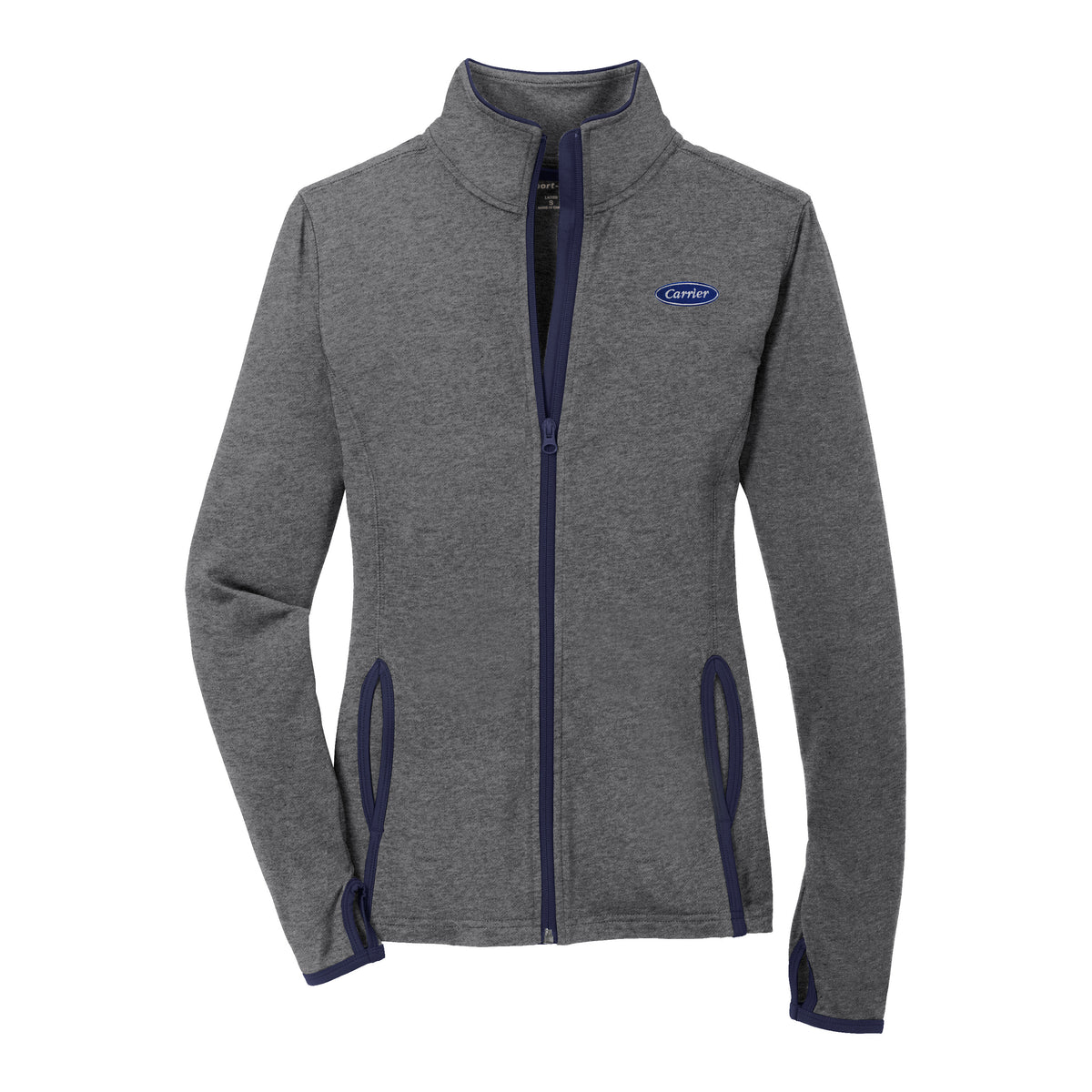 C1666W Sport-Tek Ladies Stretch Contrast Full Zip Jacket