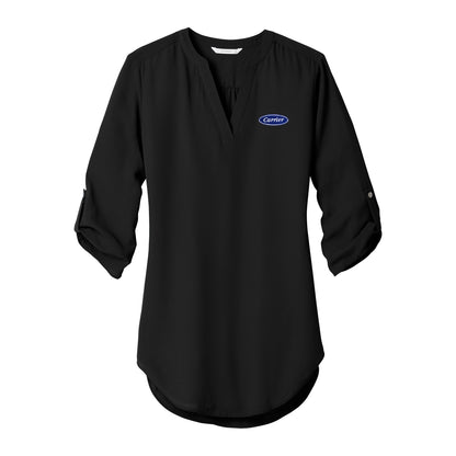 C1947 Port Authority Ladies 3/4 Sleeve Tunic Blouse