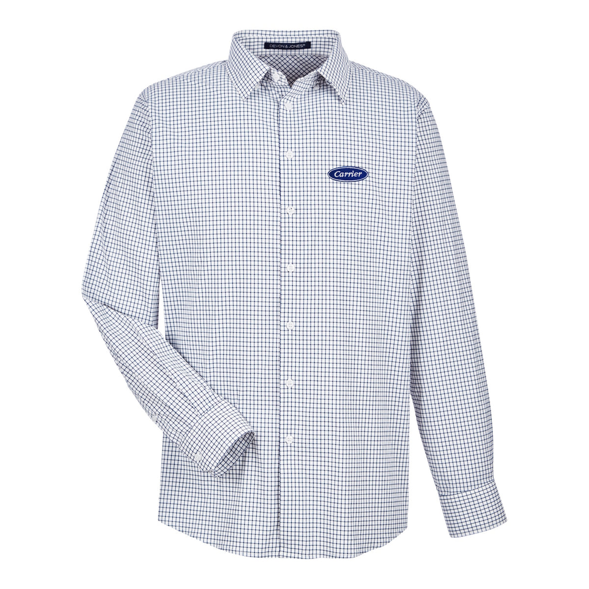 C1957M Devon & Jones Mens CrownLux Performance Micro Windowpane Shirt
