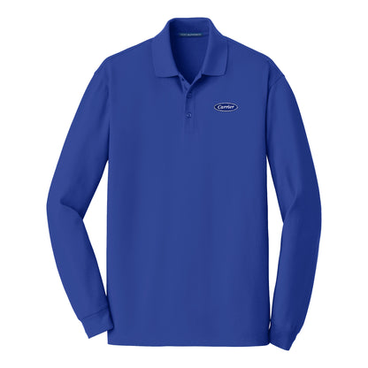 C2112 Port Authority Mens Long Sleeve EZ Cotton Polo