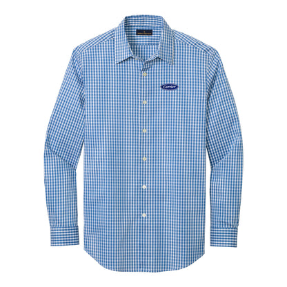 C2308 Brooks Brothers Mens Tech Stretch Patterned Shirt