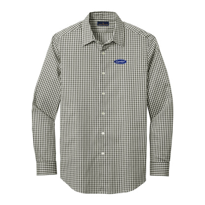 C2308 Brooks Brothers Mens Tech Stretch Patterned Shirt