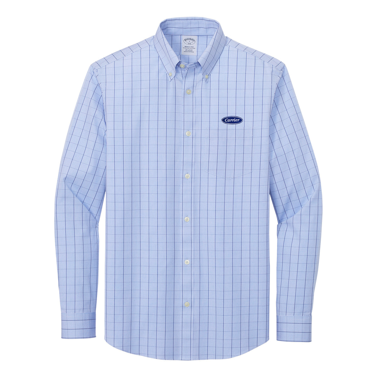 C2309 Brooks Brothers Mens Wrinkle-Free Stretch Patterned Shirt