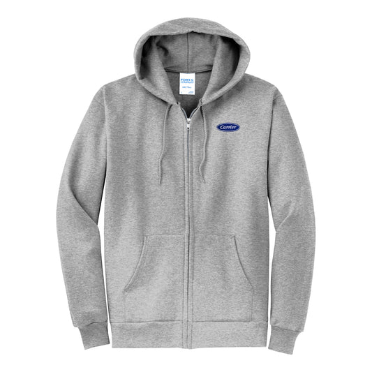 C2356 Port & Co Core Fleece Full-Zip Hooded Sweatshirt