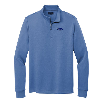 C2422 Brooks Brothers Mens Double-Knit 1/4-Zip
