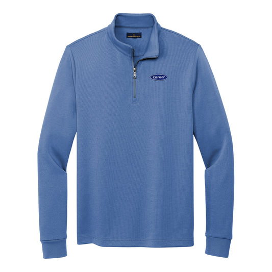C2422 Brooks Brothers Mens Double-Knit 1/4-Zip