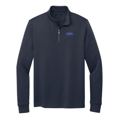 C2422 Brooks Brothers Mens Double-Knit 1/4-Zip