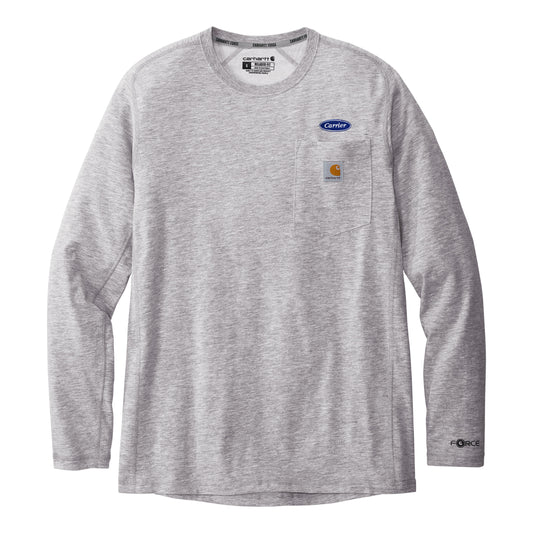 C2465 Carhartt Mens Force Long Sleeve Pocket T-Shirt